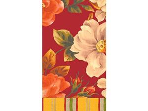 Red Classic Floral Hand Towels | 16 Ct. | 4" x 7" Red Classic Floral Hand Towels | 16 Ct. | 4" x 7"