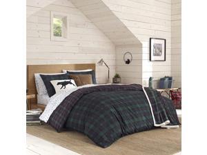 Eddie Bauer | Woodland Tartan Collection | 100% Cotton Soft & Cozy Premium Quality Plaid Reversible Duvet Cover Matching Shams, 3-Piece Bedding Set, Full/Queen, Green Eddie Bauer | Woodland Tartan Collection | 100% Cotton Soft & Cozy Premium Quality Plaid Reversible Duvet Cover Matching Shams, 3-Piece Bedding Set, Full/Queen, Green