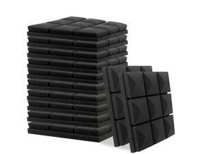 Little-Lucky Acoustic Foam Panels, 12 Pack Set 2" X 12" X 12" Studio Wedge Tiles, Sound Absorber Soundproofing Wall Foam Acoustic Panels Control Sound Dampening Foam (12Pack, Black) Little-Lucky Acoustic Foam Panels, 12 Pack Set 2" X 12" X 12" Studio Wedge Tiles, Sound Absorber Soundproofing Wall Foam Acoustic Panels Control Sound Dampening Foam (12Pack, Black)
