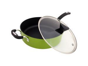 Ozeri The Green Earth All-In-One Sauce Pan 100% APEO, GenX, PFBS, PFOS, PFOA, NMP and NEP-Free German-Made Coating, 5 L (5.3 Quart) Ozeri The Green Earth All-In-One Sauce Pan 100% APEO, GenX, PFBS, PFOS, PFOA, NMP and NEP-Free German-Made Coating, 5 L (5.3 Quart)