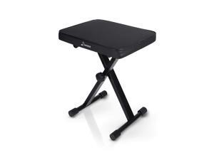 Donner Adjustable Piano Keyboard Bench, X-Style Bench Stool Chair Seat High-Density Sponges Non-Skid Design, Black Donner Adjustable Piano Keyboard Bench, X-Style Bench Stool Chair Seat High-Density Sponges Non-Skid Design, Black