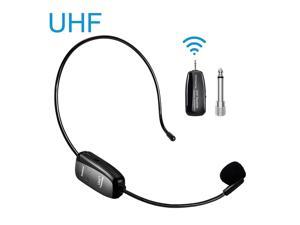 for Voice Amplifier,Fitness Instructors,Phone,PA System,Video Recording and Any AUX Audio Devices Wireless Microphone Headset UHF Wireless Mic Headset and Handheld 2 in 1,160ft Range,Rechargeable 