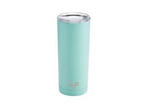 BYO 5212984 Double Wall Stainless Steel Vacuum Insulated Tumbler, 20-Ounce, Matte Aqua
