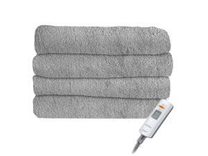 Sunbeam Premium Soft Velvet Plush Electric Heated Throw Blanket, Machine Washable Dryer Safe (Steel Grey) Sunbeam Premium Soft Velvet Plush Electric Heated Throw Blanket, Machine Washable Dryer Safe (Steel Grey)