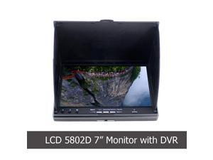 FPV Monitor LCD5802D with DVR 5.8G 40Channels 7Inch LCD Monitor/Display Screen Receiver Monitor for FPV Drone Quadcopter with Wireless Receiver FPV Monitor LCD5802D with DVR 5.8G 40Channels 7Inch LCD Monitor/Display Screen Receiver Monitor for FPV Drone Quadcopter with Wireless Receiver