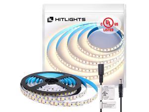 HitLights Neutral White LED Light Strip, Premium 2835-10 Feet, 360 LEDs, 4000K, 1590Lumens /m 4.6 Watt/Foot. UL-Listed. 12V DC Tape Light