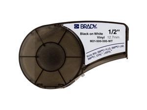 Brady Official (M21-500-595-WT) High Adhesion Vinyl Label Tape, Black on White - Designed for BMP21-PLUS, IDPAL, and LABPAL Label Printers - 21 Length, 0.5" Width Brady Official (M21-500-595-WT) High Adhesion Vinyl Label Tape, Black on White - Designed for BMP21-PLUS, IDPAL, and LABPAL Label Printers - 21 Length, 0.5" Width