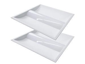 Archipelago LED Troffer Light Fixture for Office, Home, School, Hotel etc, Dimmable, DLC Premium Listed for Higher Rebates, UL Listed - 2-Pack (2 x 2) Archipelago LED Troffer Light Fixture for Office, Home, School, Hotel etc, Dimmable, DLC Premium Listed for Higher Rebates, UL Listed - 2-Pack (2 x 2)