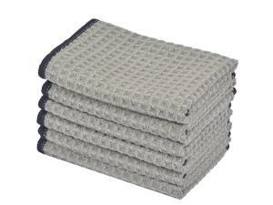 KinHwa Microfiber Dish Cloths Thick Waffle Weave Kitchen Dish Rags Ultra Absorbent Odor Free Dishcloths 12inch x 12inch 6 Pack - Gray KinHwa Microfiber Dish Cloths Thick Waffle Weave Kitchen Dish Rags Ultra Absorbent Odor Free Dishcloths 12inch x 12inch 6 Pack - Gray