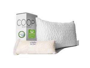 Coop Home Goods - Premium Adjustable Loft Pillow - Hypoallergenic Cross-Cut Memory Foam Fill - Lulltra Washable Cover from Bamboo Derived Rayon - CertiPUR-US/GREENGUARD Gold - Queen Coop Home Goods - Premium Adjustable Loft Pillow - Hypoallergenic Cross-Cut Memory Foam Fill - Lulltra Washable Cover from Bamboo Derived Rayon - CertiPUR-US/GREENGUARD Gold - Queen