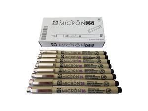 Sakura Pigma Micron pen 05 Black ink marker felt tip pen, Archival pigment ink pens, 0.45mm line-width fine point for artist, technical drawing pens - 8 pack of Micron 05 black Sakura Pigma Micron pen 05 Black ink marker felt tip pen, Archival pigment ink pens, 0.45mm line-width fine point for artist, technical drawing pens - 8 pack of Micron 05 black