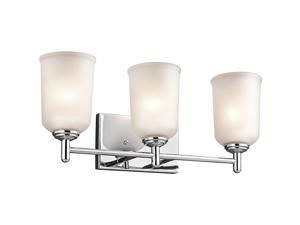Kichler 5316MBZ Souldern Reversible Glass Wall Vanity 3 Light Marbled Bronze