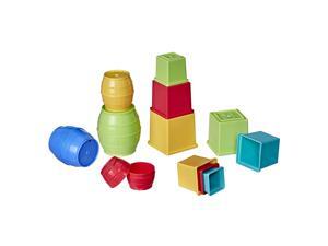 Playskool Stack and Nest Barrels and Blocks Bundle Toy for Babies and Toddlers 1 Year and Up, 16 Piece Set Playskool Stack and Nest Barrels and Blocks Bundle Toy for Babies and Toddlers 1 Year and Up, 16 Piece Set