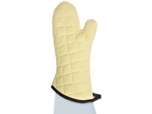 San Jamar KM15 Kevlar Fire Retardant Temperature Protection Oven Mitt, 15" Length, Gold San Jamar KM15 Kevlar Fire Retardant Temperature Protection Oven Mitt, 15" Length, Gold