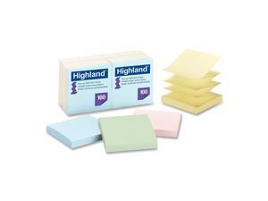 Highland 6549-PUA Pop-up Notes, 3 x 3 Inches, Assorted Pastel Colors, 12 Pack Highland 6549-PUA Pop-up Notes, 3 x 3 Inches, Assorted Pastel Colors, 12 Pack