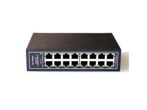 WIWAV WDH-16GT-DC 10/100/1000Mbps Unmanaged 16-Port Gigabit Industrial Ethernet Switches with DIN Rail/Wall-Mount(Fanless,-30~75) WIWAV WDH-16GT-DC 10/100/1000Mbps Unmanaged 16-Port Gigabit Industrial Ethernet Switches with DIN Rail/Wall-Mount(Fanless,-30~75)