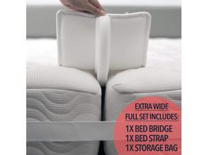 FeelAtHome 10 Inch Wide Bed Bridge Twin to King Converter Kit - Twin Bed Connector King Maker - Bed Gap Filler to Make Twin Beds Into King - Mattress Connector with Strap for Guests Stayovers FeelAtHome 10 Inch Wide Bed Bridge Twin to King Converter Kit - Twin Bed Connector King Maker - Bed Gap Filler to Make Twin Beds Into King - Mattress Connector with Strap for Guests Stayovers