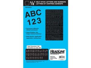Headline Sign 31811 Stick-On Vinyl Letters and Numbers, Black, 1/2-Inch Headline Sign 31811 Stick-On Vinyl Letters and Numbers, Black, 1/2-Inch