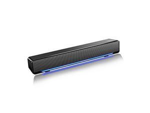 Soudbar, Maboo USB Powered Sound Bar Speakers for Computer Desktop Laptop PC, Black (USB) Soudbar, Maboo USB Powered Sound Bar Speakers for Computer Desktop Laptop PC, Black (USB)