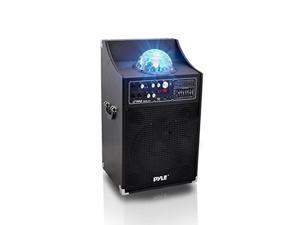 1000W Portable PA Speaker System - High Powered 2 Way Disco Jam Outdoor Indoor Sound Speaker with USB SD MP3 FM Radio AUX RCA 14" Mic In LED DJ Lights Handle 35mm Stand Mount - Pyle Pro PSUFM1230A
