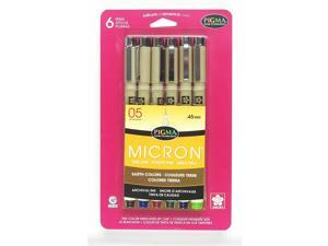 Sakura Pigma 30069 Micron Blister Card Ink Pen Set, Asst Colors, 0.45-mm Sakura Pigma 30069 Micron Blister Card Ink Pen Set, Asst Colors, 0.45-mm