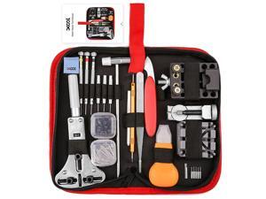 XOOL Watch Repair Kit, 151 PCS Watch Repair Tools Professional Spring Bar Tool Set, Watch Band Link Pin Tool Set, Watch Battery Replacement Tool Kit with Carrying Case and Instruction Manual XOOL Watch Repair Kit, 151 PCS Watch Repair Tools Professional Spring Bar Tool Set, Watch Band Link Pin Tool Set, Watch Battery Replacement Tool Kit with Carrying Case and Instruction Manual