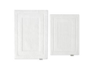 Kenneth Cole REACTION | Greyson Collection | Luxurious Ultra Soft Textured Bathroom Rug Set, Non-Slip, Absorbent Plush Bath Mat for Tub, Shower & Bathroom, 2 Piece, White Kenneth Cole REACTION | Greyson Collection | Luxurious Ultra Soft Textured Bathroom Rug Set, Non-Slip, Absorbent Plush Bath Mat for Tub, Shower & Bathroom, 2 Piece, White