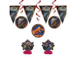 7 Piece Jurassic World Dinosaur Park Birthday Party Room Decoration Kit 7 Piece Jurassic World Dinosaur Park Birthday Party Room Decoration Kit