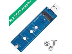 ZEXMTE M.2 to USB Adapter, M.2 B Key Converter to USB 3.0 Reader Card as Portable External Hard Drive,Support SATA Based SSD 2230 2242 2260 2280 No Cable Needed ZEXMTE M.2 to USB Adapter, M.2 B Key Converter to USB 3.0 Reader Card as Portable External Hard Drive,Support SATA Based SSD 2230 2242 2260 2280 No Cable Needed
