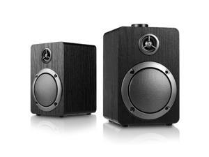 USB-Powered PC Computer Speakers; Mica PB20 with 2.0CH Surround Sound, Wooden Wired LED Volume Control Mini Speaker for Multiple Devices, Black USB-Powered PC Computer Speakers; Mica PB20 with 2.0CH Surround Sound, Wooden Wired LED Volume Control Mini Speaker for Multiple Devices, Black