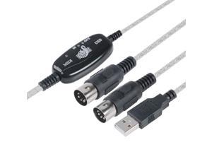 TENINYU USB to MIDI Cable Converter 2 in 1 PC to Synthesizer Music Studio Keyboard Interface Wire Plug Controller Adapter Cord 16 Channels Supports Computer Laptop Windows and Mac TENINYU USB to MIDI Cable Converter 2 in 1 PC to Synthesizer Music Studio Keyboard Interface Wire Plug Controller Adapter Cord 16 Channels Supports Computer Laptop Windows and Mac