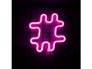 Smilco Light Up Marquee Letter Neon Sign,Pink 26 Alphabe Wall Decor Number with USB and Battery Powered Lights for Wedding Birthday Cheristmas Party Bedroom Decoration (#) Smilco Light Up Marquee Letter Neon Sign,Pink 26 Alphabe Wall Decor Number with USB and Battery Powered Lights for Wedding Birthday Cheristmas Party Bedroom Decoration (#)