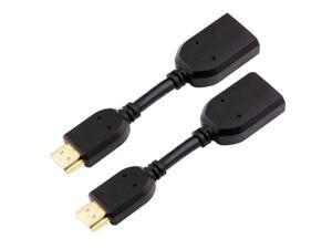 LINGYU HDMI Extender Cable [High Speed, Gold-Plated] HDMI to HDMI Cord, Supports 4K, UHD, FHD, 3D, Ethernet, Audio Return Channel for Fire TV/TV/HDTV/Xbox/PS4/PS3 (Pack of 2)