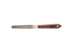Albion Engineering 258-5TPS Classic Tapered Spatula, Stainless Steel, Hardwood Handle, 1/2" Wide Tapered Tip x 5" Long Blade