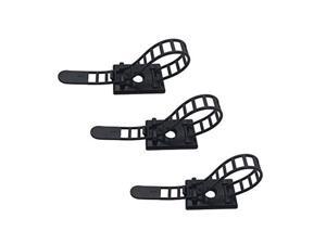 50pcs Cable Clips the Adhesive Cable Ties, Adjustable Nylon Cable Zip Ties and Adhesive Cable Clips with Optional Screw Mount for Cord Management (Black) 50pcs Cable Clips the Adhesive Cable Ties, Adjustable Nylon Cable Zip Ties and Adhesive Cable Clips with Optional Screw Mount for Cord Management (Black)