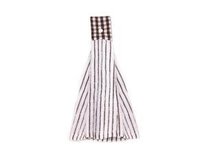 Vimeet 2 Pcs Kitchen Cotton Classical Striped Towel / Absorbent Towel /Hanging Towel /Hand Towel,Brown Stripes