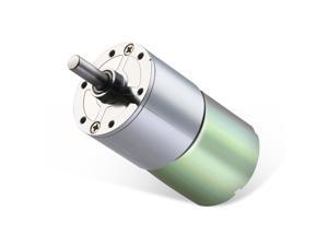 Greartisan DC 12V 550RPM Gear Motor High Torque Electric Micro Speed Reduction Geared Motor Centric Output Shaft 37mm Diameter Gearbox