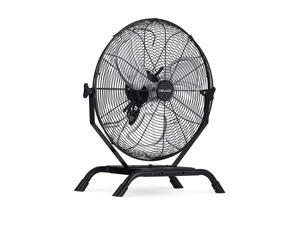 NewAir 20” Outdoor Rated 2-in-1 High Velocity Floor or Wall Mounted Fan with 3 Fan Speeds and Adjustable Tilt Head, Black, 20 Inch (NIF20CBK00)