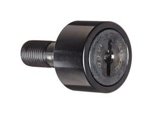 McGill CF1 1/4 Cam Follower, Standard Stud, Unsealed/Slotted, Inch, Steel, 1-1/4" Roller Diameter, 3/4" Roller Width, 1-1/4" Stud Length, 1/2" Thread Size, 2-1/32" Overall Length, 0.500" Stud Diameter McGill CF1 1/4 Cam Follower, Standard Stud, Unsealed/Slotted, Inch, Steel, 1-1/4" Roller Diameter, 3/4" Roller Width, 1-1/4" Stud Length, 1/2" Thread Size, 2-1/32" Overall Length, 0.500" Stud Diameter