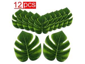 Super Z Outlet Tropical Imitation Plant Leaves 8" Hawaiian Luau Party Jungle Beach Theme Decorations for Birthdays, Prom, Events (12 Pack)
