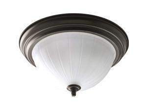 HomeStyle HS37004-125 Two Light Flushmount (CFL) in Bronze HomeStyle HS37004-125 Two Light Flushmount (CFL) in Bronze