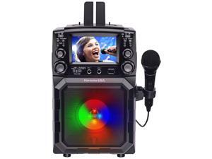 Karaoke USA Portable Karaoke Machine with 4.3” Color TFT Screen, Bluetooth, Recording Function, PA and Built-in Battery (GQ450) Karaoke USA Portable Karaoke Machine with 4.3” Color TFT Screen, Bluetooth, Recording Function, PA and Built-in Battery (GQ450)