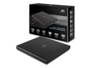Vantec USB 3.0 Slim SATA Optical Drive Enclosure (NST-510S3-BK), 9.5 mm (Slim)