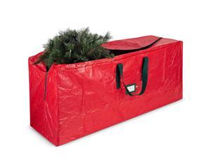 Artificial Christmas Tree Storage Bag - Fits Up to 7.5 Foot Holiday Xmas Disassembled Trees with Durable Reinforced Handles & Dual Zipper - Waterproof Material Protects from Dust, Moisture & Insects