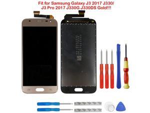 swark LCD Touch Screen Compatible with Samsung Galaxy J3 2017 J330/J3 Pro 2017 J330 DUOS J330G J330L J330F J330FN J330DS J3300 Gold Digitizer Replacement