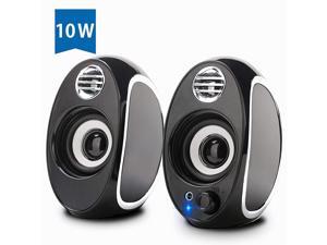 Computer Speakers, BONKS 10W PC Powered Speakers USB Speaker Monitor Speakers for Desktop Computer/PC/TV/Laptop Gaming Speaker Computer Speakers, BONKS 10W PC Powered Speakers USB Speaker Monitor Speakers for Desktop Computer/PC/TV/Laptop Gaming Speaker