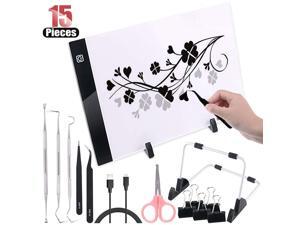 Hilitchi 15 Pcs Craft Weeding Tools Set Craft Vinyl Tools with A4 Adjustable Light Box Tracer USB Power for Brightpad See The Cut Lines Better Hilitchi 15 Pcs Craft Weeding Tools Set Craft Vinyl Tools with A4 Adjustable Light Box Tracer USB Power for Brightpad See The Cut Lines Better
