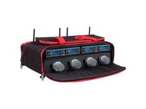 VOCOPRO UDH-CHOIR-4-MIB FOUR CHANNEL WIRELESS HANDHELD MICROPHONE SYSTEM IN A BAG VOCOPRO UDH-CHOIR-4-MIB FOUR CHANNEL WIRELESS HANDHELD MICROPHONE SYSTEM IN A BAG