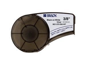 Brady High Adhesion Vinyl Official Label Tape (M21-375-595-WT) - Black on White Vinyl Film - Designed for BMP21-PLUS, IDPAL, and LABPAL Label Printers - 21 Length, .375" Width Brady High Adhesion Vinyl Official Label Tape (M21-375-595-WT) - Black on White Vinyl Film - Designed for BMP21-PLUS, IDPAL, and LABPAL Label Printers - 21 Length, .375" Width
