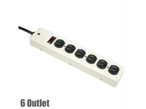 3Ft 110V 15A 6-Switch Plug Outlet Power Supply Block Strip Surge Protector 3Ft 110V 15A 6-Switch Plug Outlet Power Supply Block Strip Surge Protector